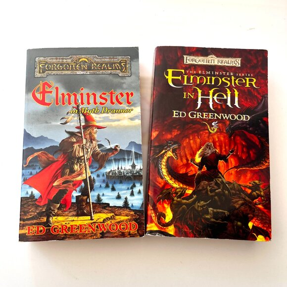 [2] Forgotten Realms ELMINSTER ~ MYTH DRANNOR + IN HELL by Ed Greenwood 1st Ed. - Picture 1 of 8